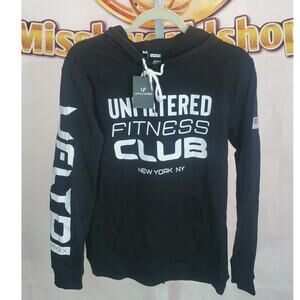 Unfiltered Black Fitness Hoodie Cotton Medium